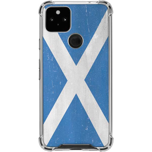 Scotland Flag Distressed Pixel Cases